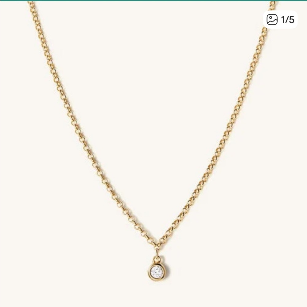 MEJURI sapphire gold vermeil necklace